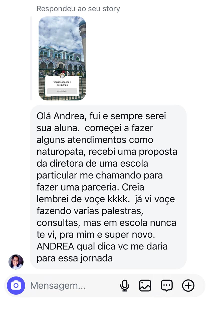 Depoimento de aluna sobre nova jornada profissional